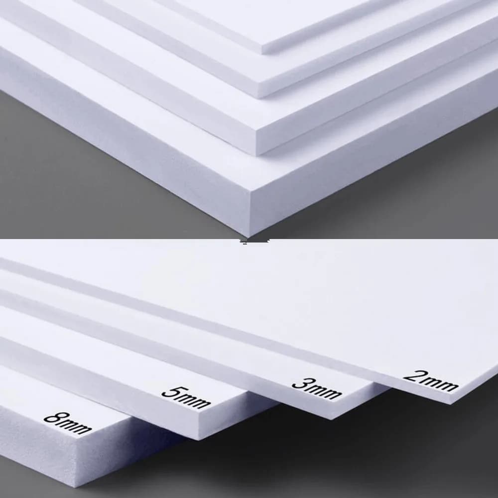 Panneau en mousse PVC blanc/noir, 300x200mm, 5 pièces, pour bricolage, matériaux de construction, mo