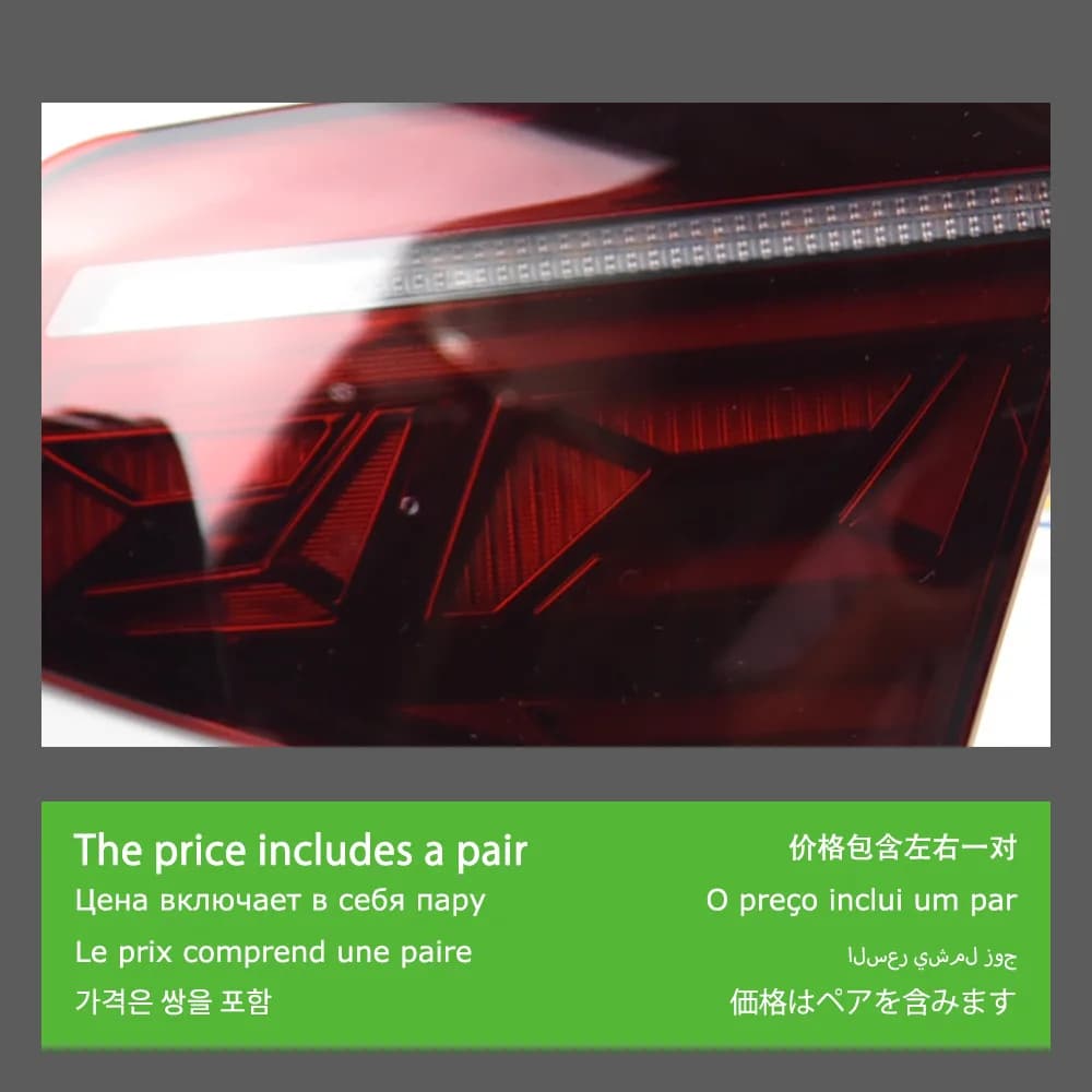 Enquêter arrière LED pour VW Passat B7 Eur, feu arrière, feu arrière, accessoires de voiture, 2012-2