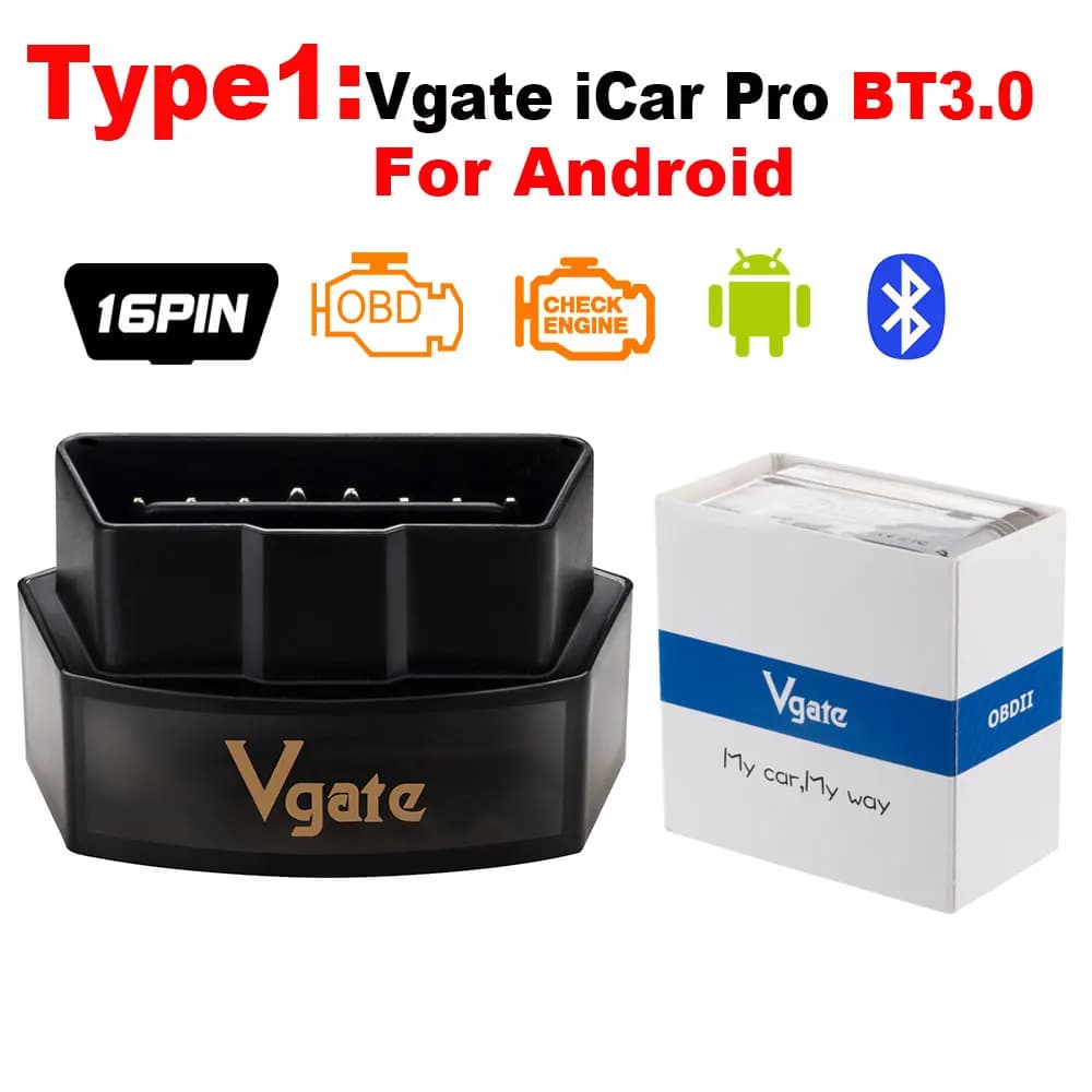Vgate Vlinker MC V2.2 ICar Pro Bluetooth 4.0 WIFI OBD2 Scanner pour Android IOS Lecteur de code auto