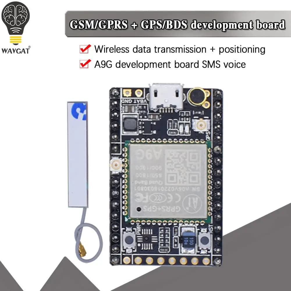Carte de développement A9G GSM/GPRS/GPS/BDS, Transmission de données sans fil, SMS/voix, positionnem