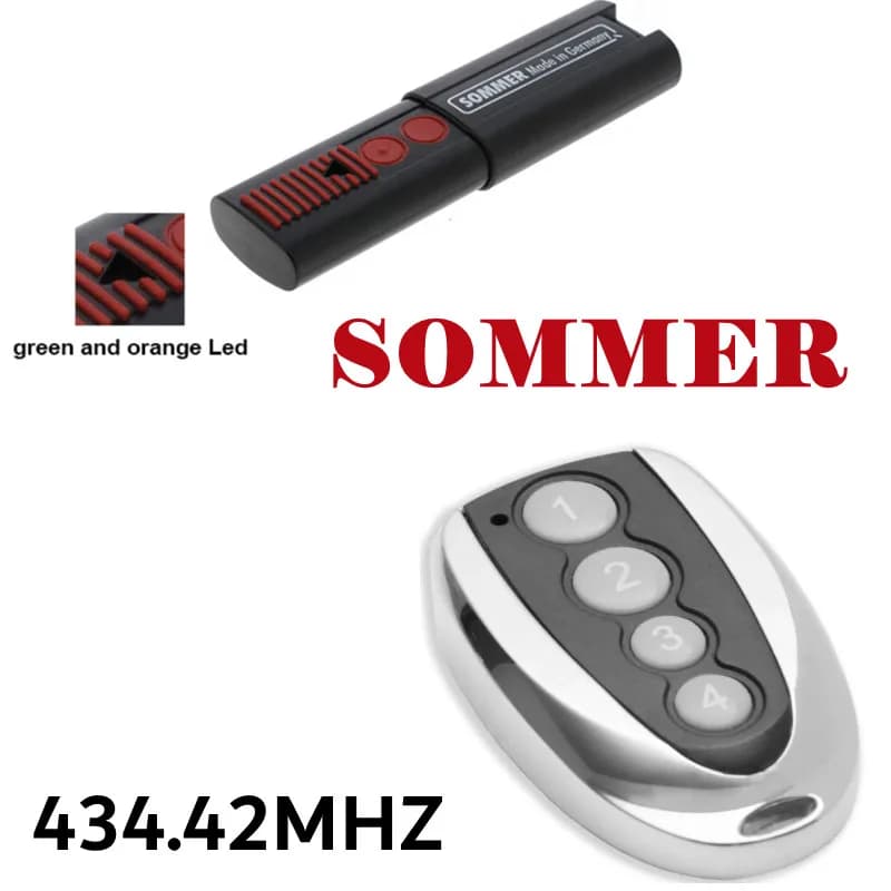 SOMMER 4013 4014 TX03-434-2 télécommande compatible copie SOMMER 4013 4014 porte porte de garage 434