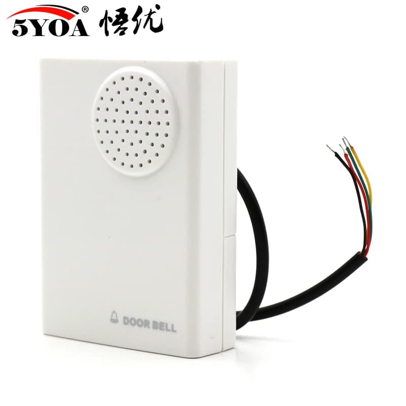 Sonnette de porte 12V filaire et batterie, deux types de sonnette pour système de contrôle d'accès d