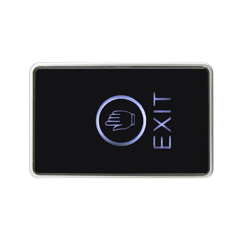 Bouton de sortie de porte, interrupteur tactile, rétro-éclairage bleu sans contact infrarouge pour s