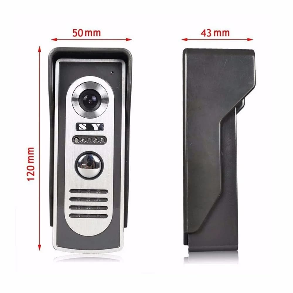 Interphone vidéo SYSD avec caméra de sonnette, appareil d'entrée extérieur avec vision nocturne LED 
