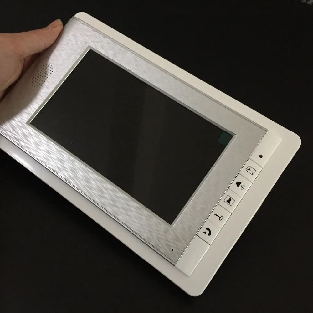 Système d'interphone vidéo filaire avec écran LCD TFT 7'' 1V2, visiophone, haut-parleur et alimentat
