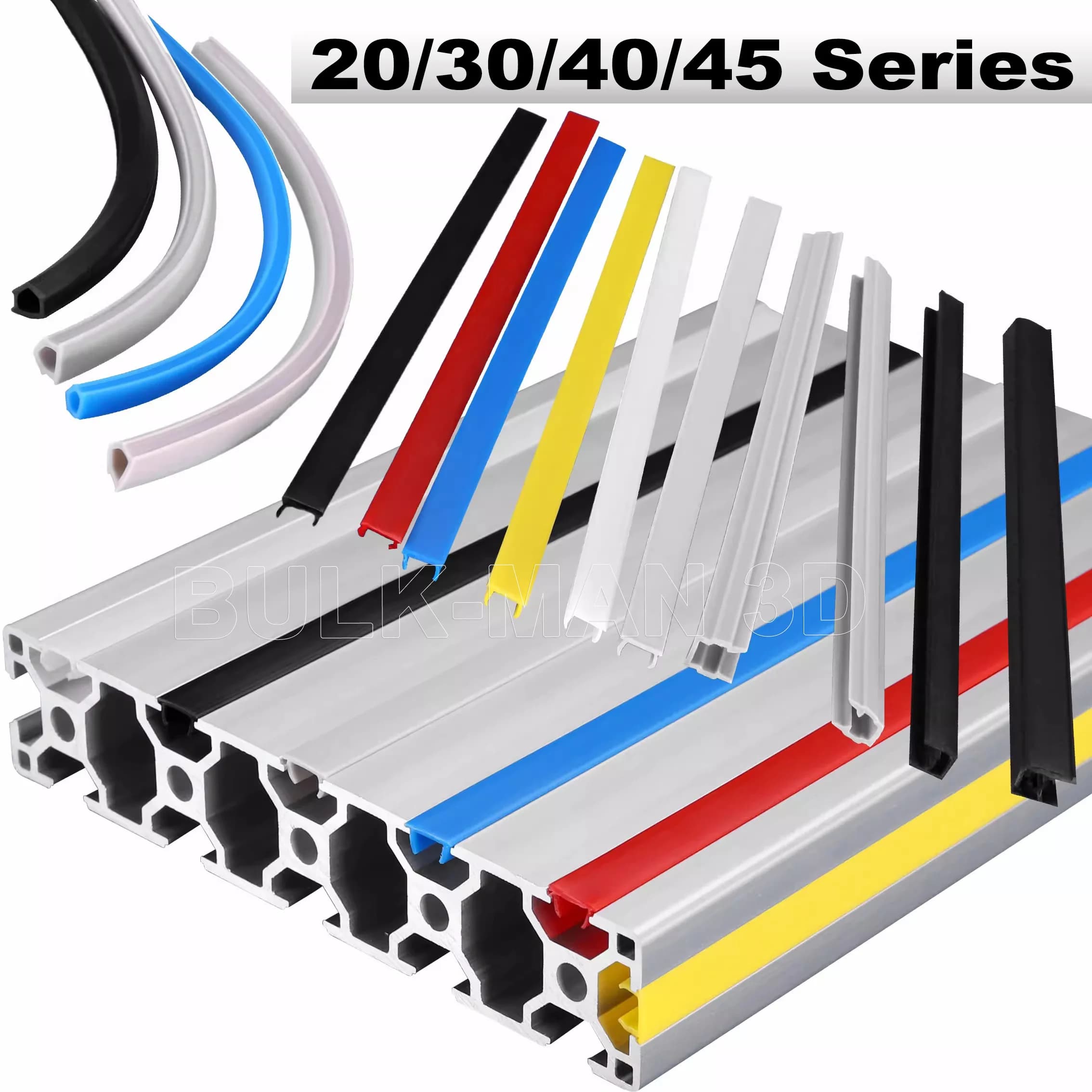 Lot de 10 cache-fentes 6mm/8mm/10mm, profilé plat d'étanchéité, support de panneau de 1000mm de long