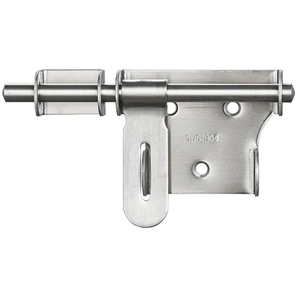 Loquet de porte à 2,2 coulissant, 6 ", UNIS issement, acier inoxydable 304, 2,2 à barillet avec trou