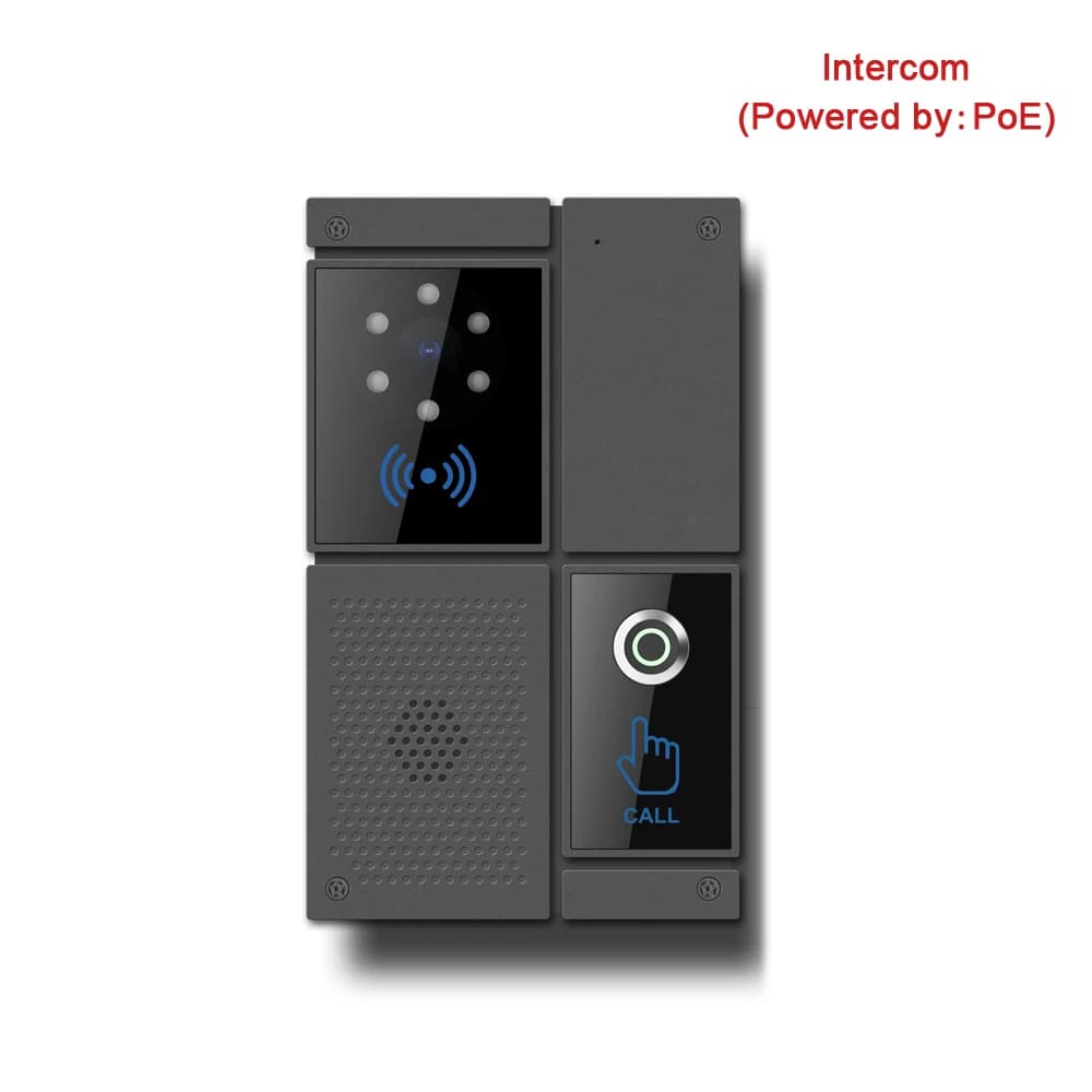 Interphone vidéo SIP HD avec boîtier métallique anti-choc, étanche pour utilisation en extérieur/int