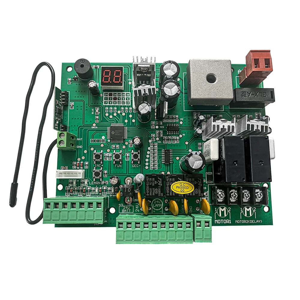 Carte de commande PCB 24V DC pour ouvre-porte battant automatique à double bras - Pièce de rechange 