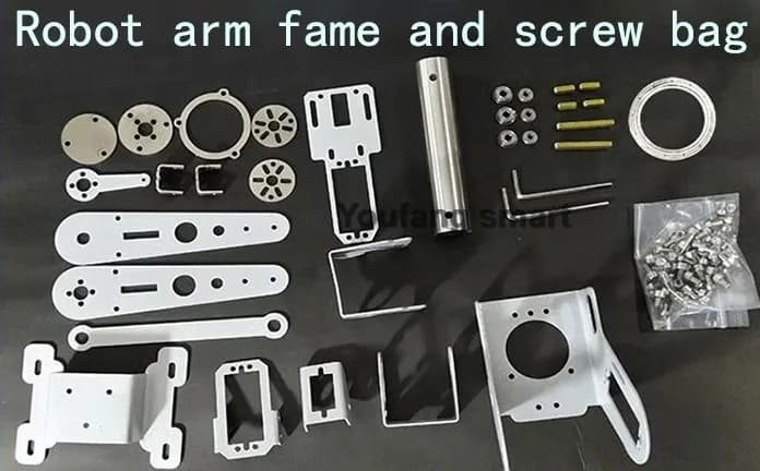 Bras mécanique 6 Dof, support en acier inoxydable, Servo KS3518, bras de Robot non assemblé pour Ard