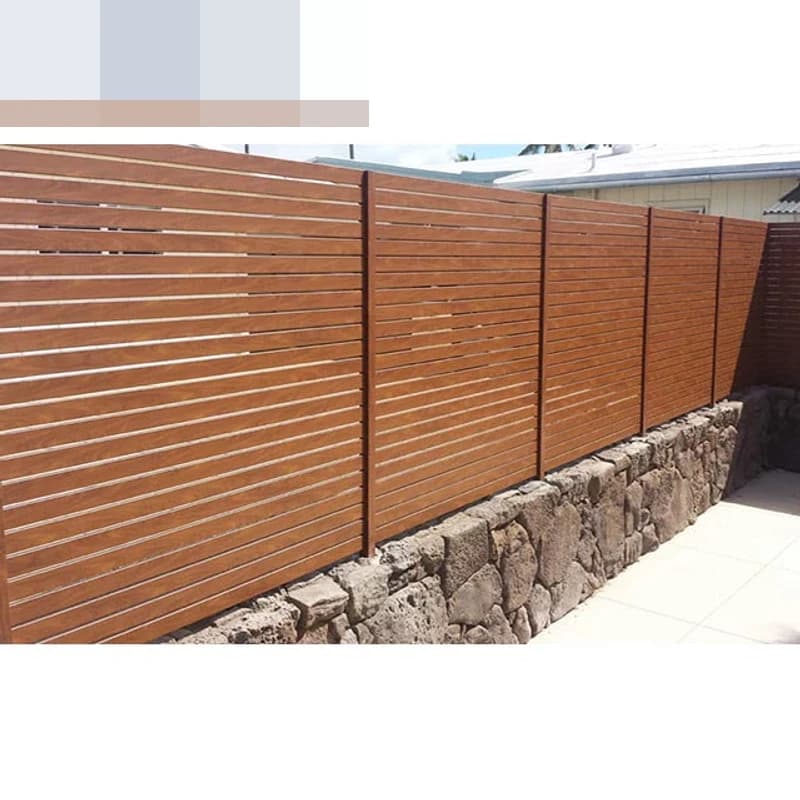 Panneau de clôture décoratif en aluminium pour cour, clôture de confidentialité durable et personnal