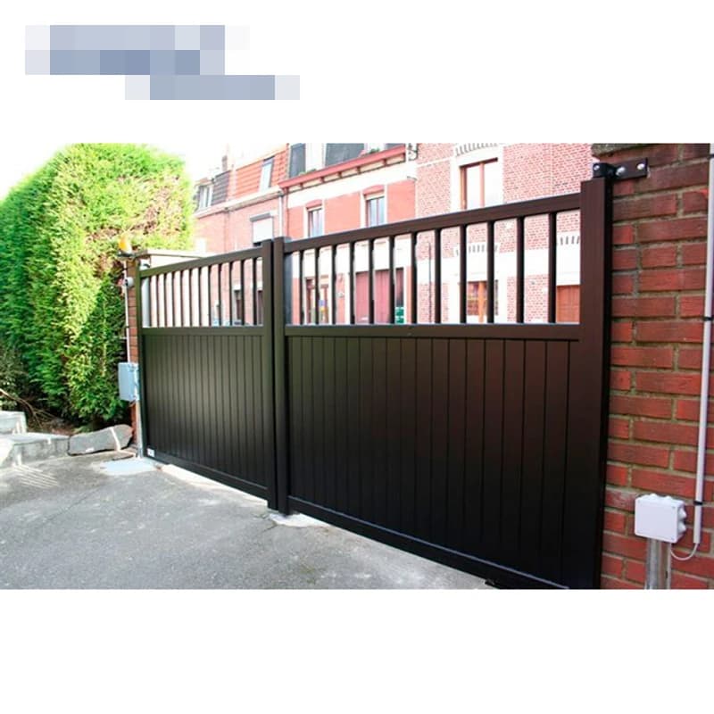 Porte de clôture pivotante en aluminium personnalisée, conception de façade de jardin, clôture de co