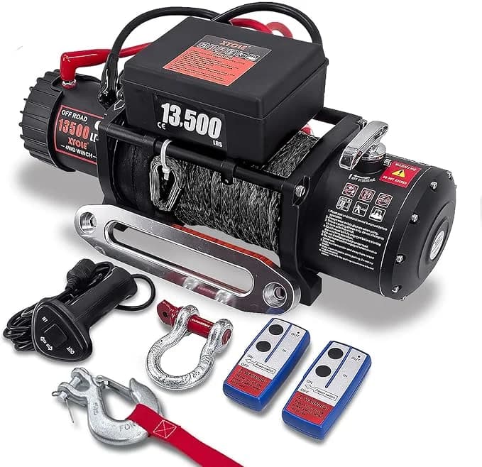 Treuil électrique Vevor 13000lb, treuil Jeep Wrangler, treuil 12v tout-terrain