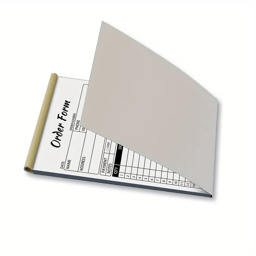 Livre de commandes de vente, livre de factures de vente sans carbone pour petites entreprises en 2 p