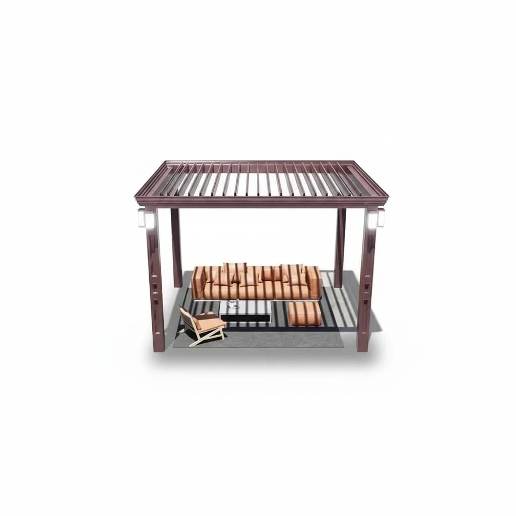 Pergola en alliage d'aluminium, pergola d'extérieur de qualité supérieure résistante au vent, abri i