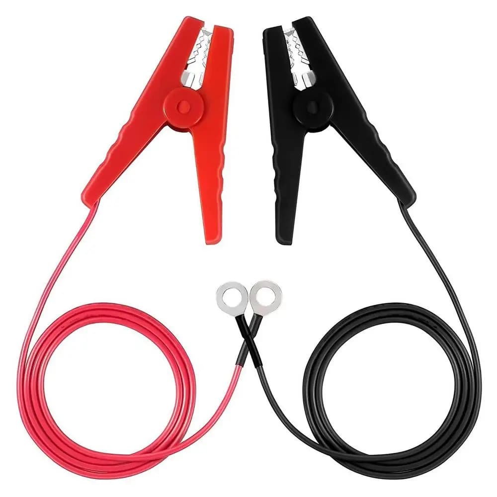 Câble de raccordement pour clôture électrique avec pinces crocodile, fil isolé robuste pour clôtures