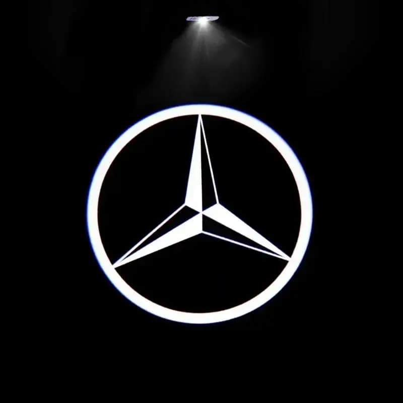 Projecteurs laser HD pour portières de voiture, lampes de bienvenue pour Mercedes Benz A C E GLC GLA