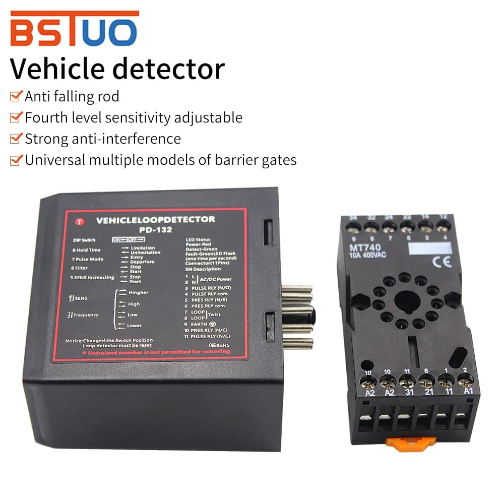 Détecteur de boucle de véhicule inductif de porte automatique PD132 pour le système d'accès de porte