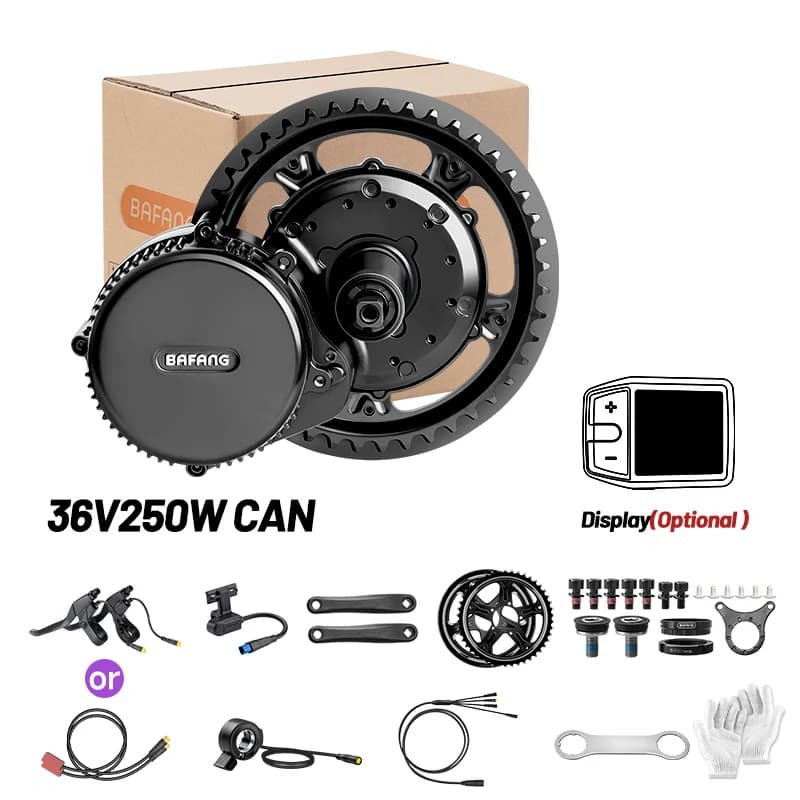 Kit de conversion de vélo électrique Bafang Mid Drive Motor Kit CAN BUS sans batterie BBS02B 48V 750