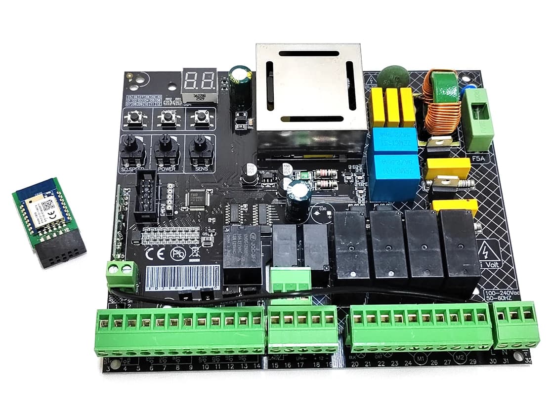 Carte électronique Wi-Fi Tuya pour moteur d'ouverture de portail battant automatique à double aile 2