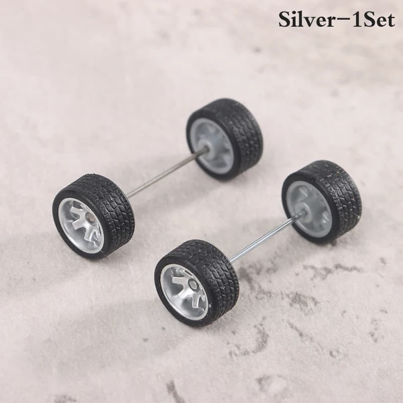 1/64 roues modèle de voiture roues pour Hotwheels avec pneu en caoutchouc modèle de voiture pièces m