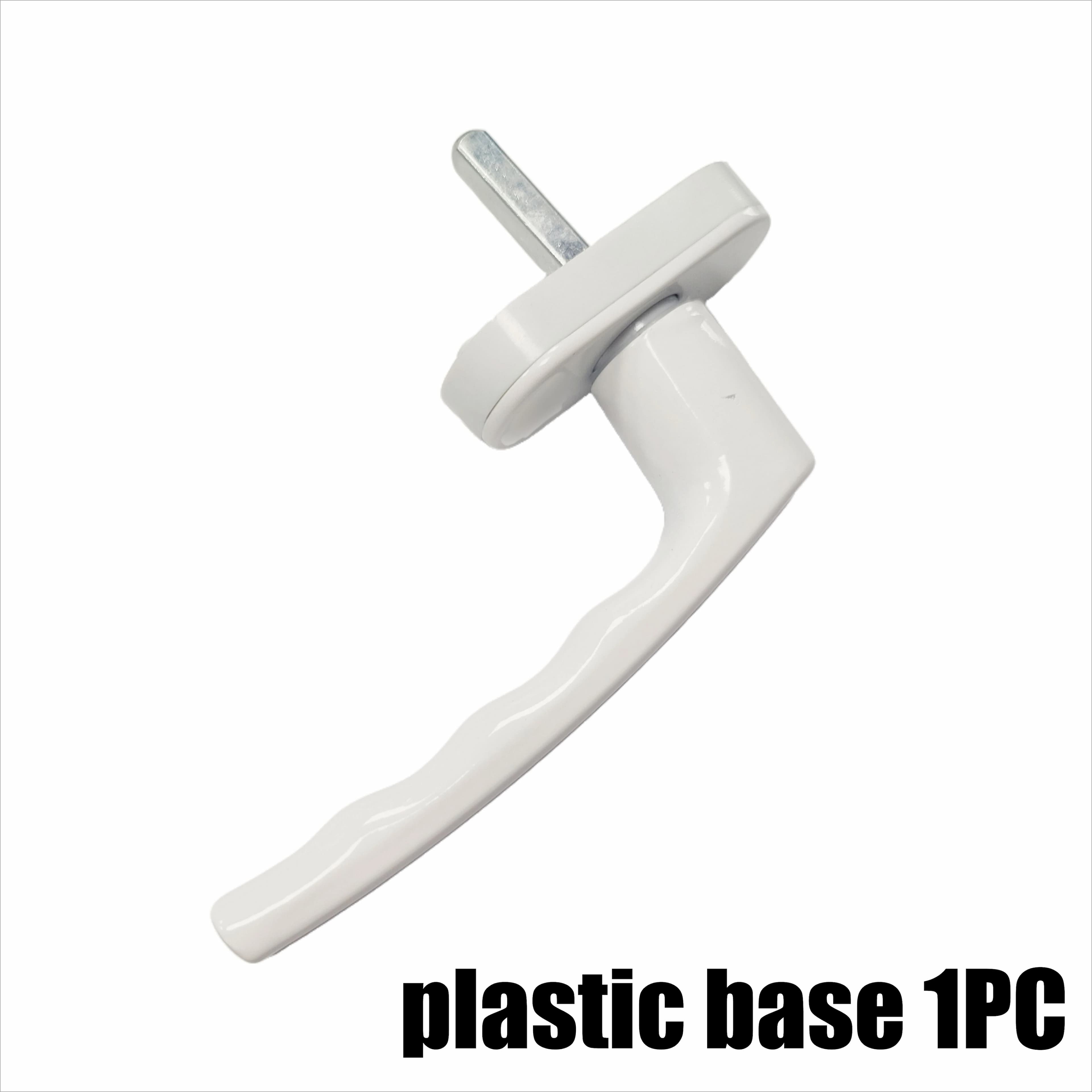 Poignée de fenêtre coulissante en alliage durable, acier et plastique, blanche, avec serrures de por