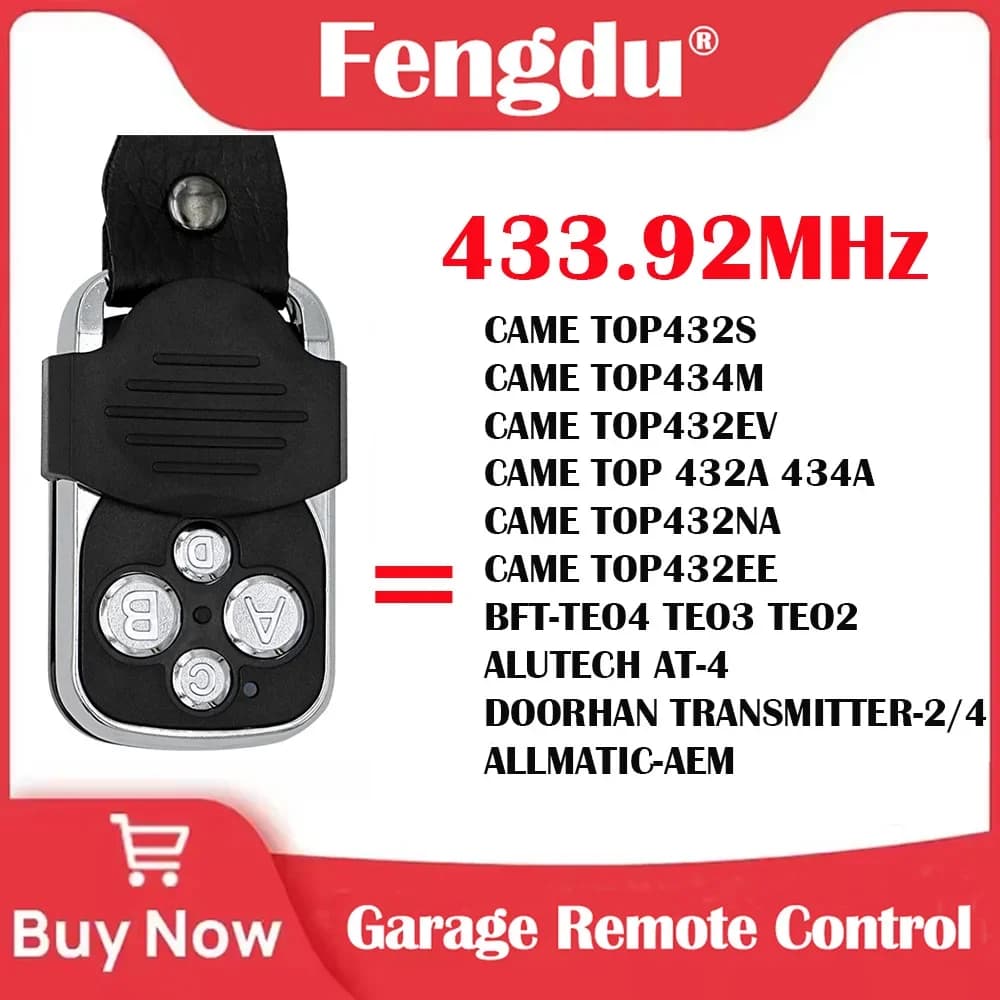 Duplicateur de télécommande de porte de Garage, copie CAME, télécommande de porte 433MHz, ouvre-port