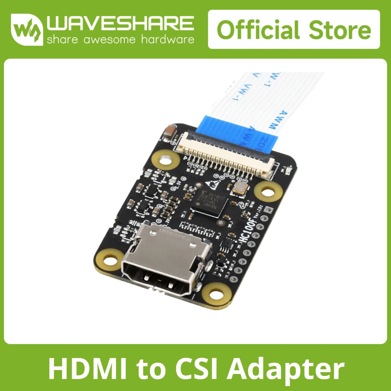 Waveshare – adaptateur HDMI vers CSI pour Raspberry Pi Series, prise en charge 1080p @ 30fps, pont H