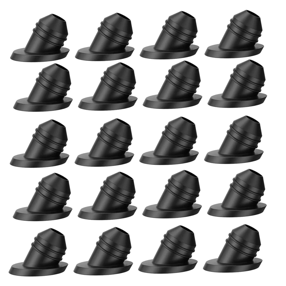 100 pièces œillets en caoutchouc de garde-corps de câble à 30 degrés pour câbles 1/8 pouces 5/32 pou