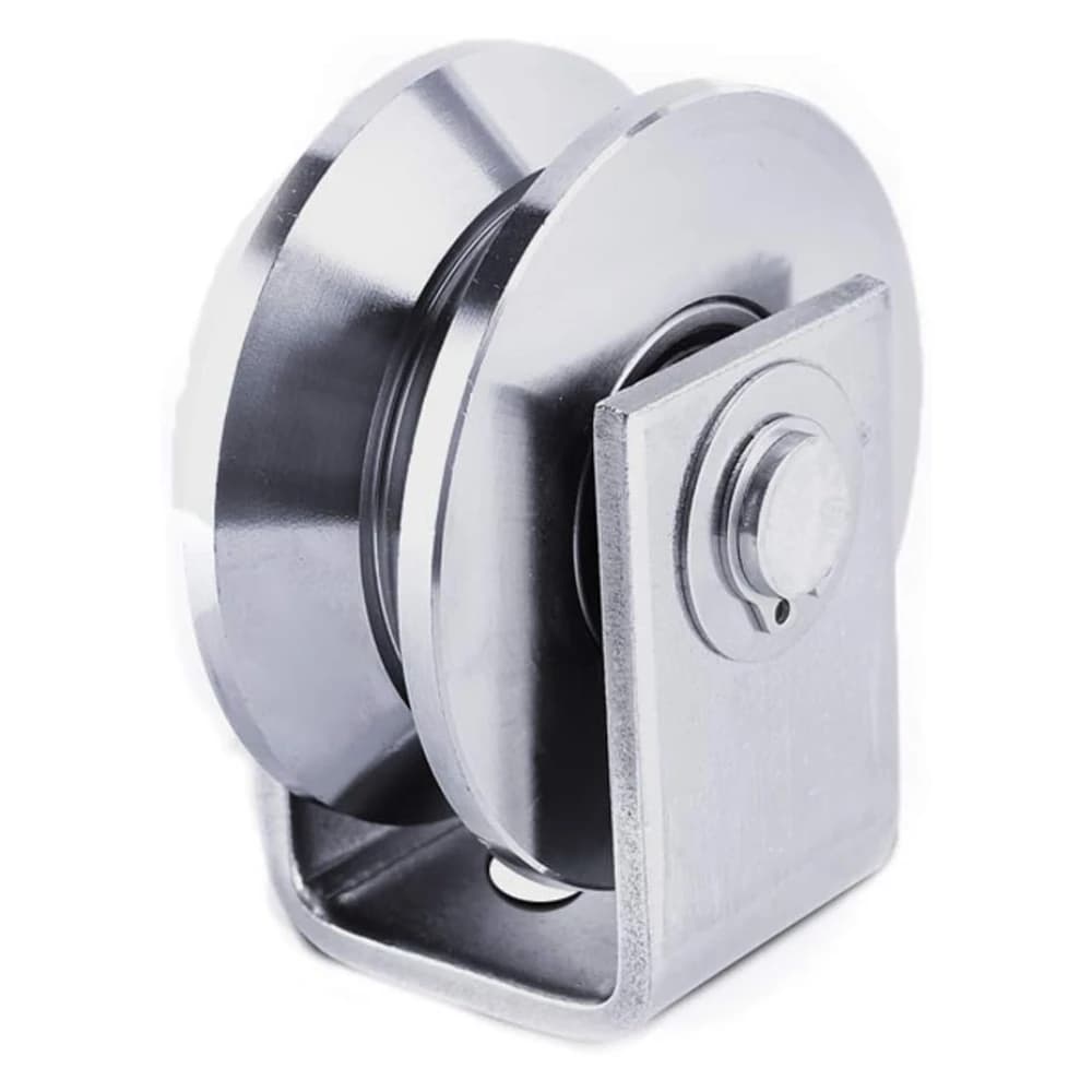 RapDuty-Roulettes de porte marketen acier inoxydable 304, roulement de roue, poulie de guidage à rai
