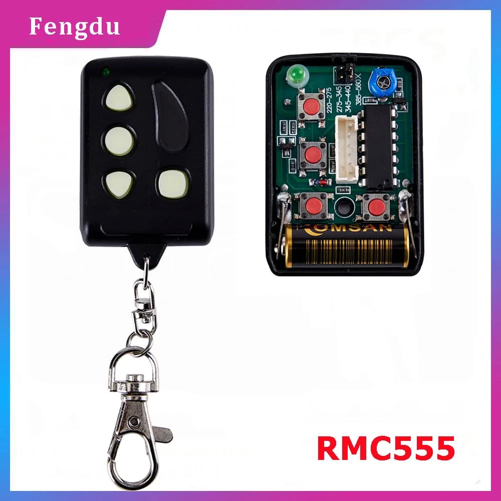 Télécommande universelle de porte, fréquence réglable, Clone Remocon 555, télécommande RMC555, comma