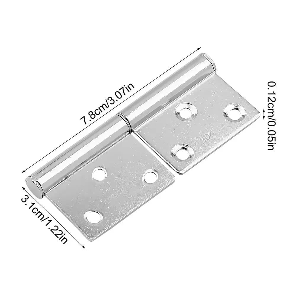 Charnières de porte robustes, drapeau détachable, serrures de meubles, fixation de porte décalée de 