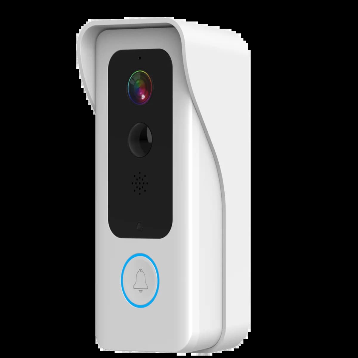 Sonnette sans fil WIFI 2MP 1080P avec application i-Cam+, interphone grand angle, visiophone avec ca