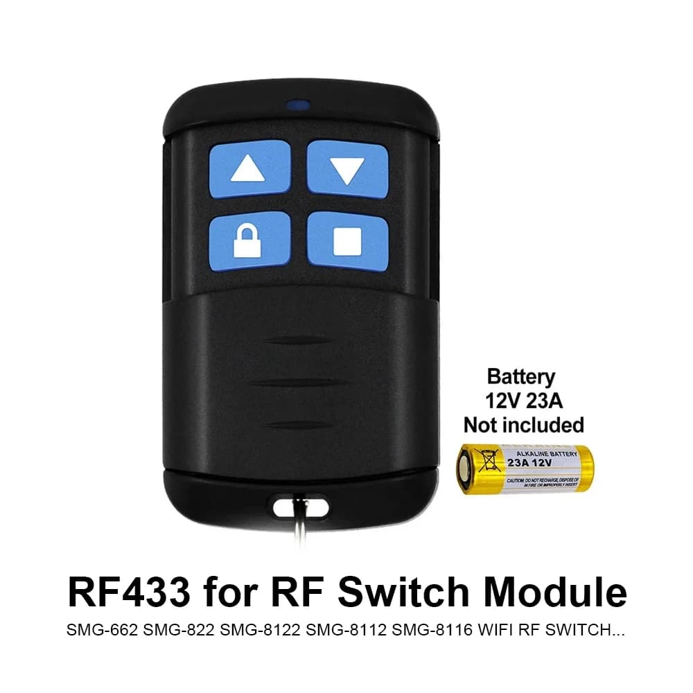 Récepteur de porte de garage WIFI 2 canaux 433 MHz universel à code fixe et à code roulant, contrôle