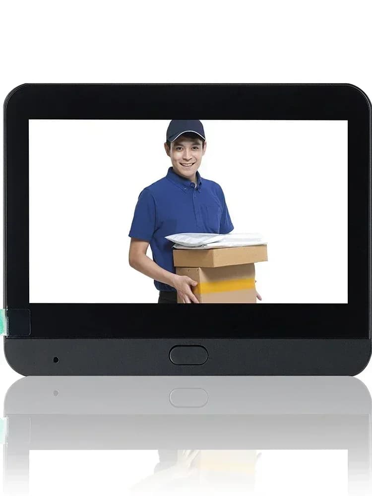 Caméra de sonnette LCD 4.3 pouces, caméra vidéo visuelle pour maison et extérieur, détecteur de port