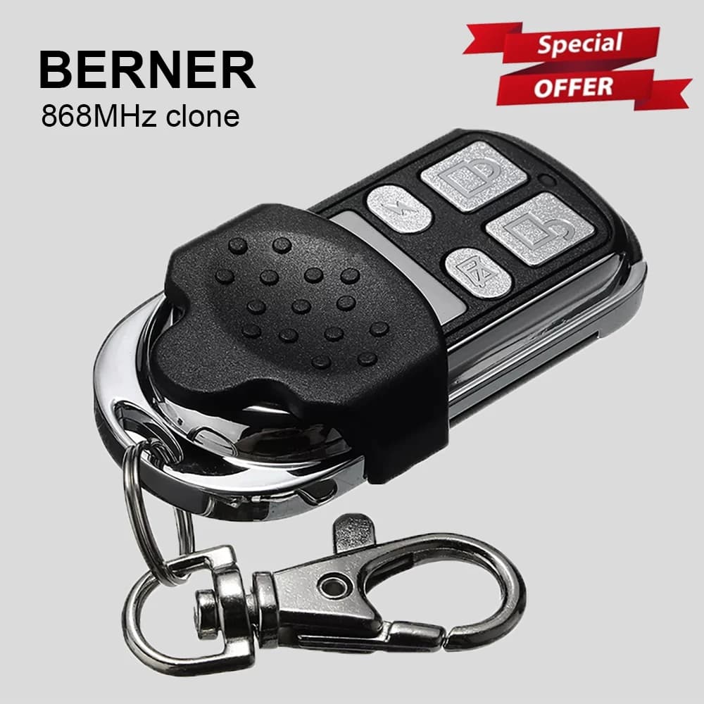 BERNER Télécommande de porte de garage 868mhz BERNER BHS110 BHS140 BDS120 Transmetteur de commande d
