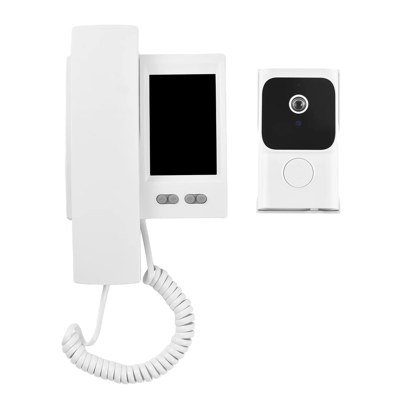 Interphone vidéo sans fil avec écran IPS 3,5 pouces, protocole privé 2,4G, vision nocturne IR pour l