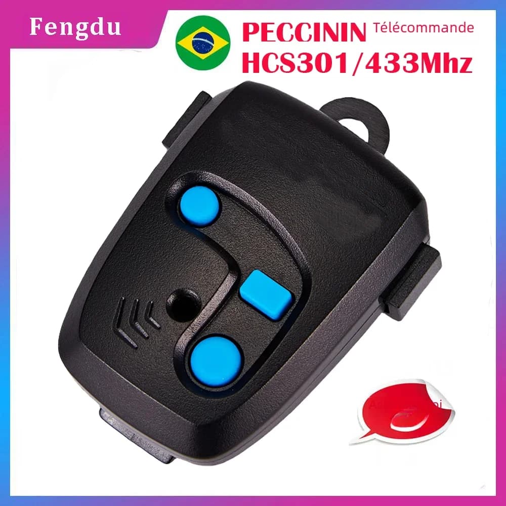 Télécommande pour portails 433 mhz PECCININ Commande de porte de garage Commande de porte Code roula