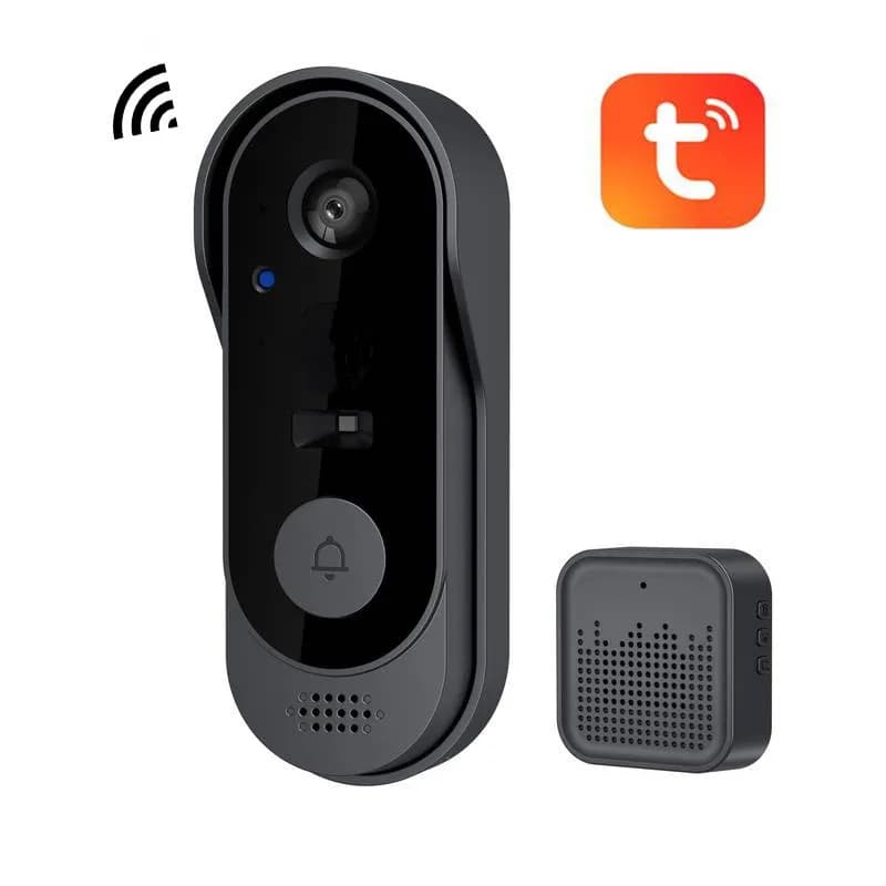 Tuya WIFI caméra sonnette HD vidéo interphone extérieur sans fil étanche sonnette de porte Protectio