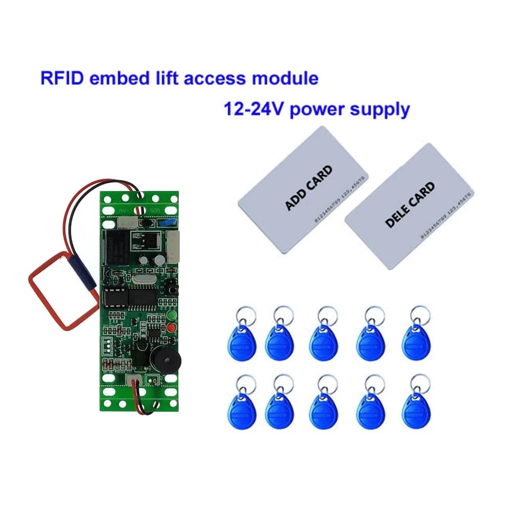 Module de contrôle intégré RFID, accès interphone, contrôle d'accès aux ascenseurs, alimentation 9-2