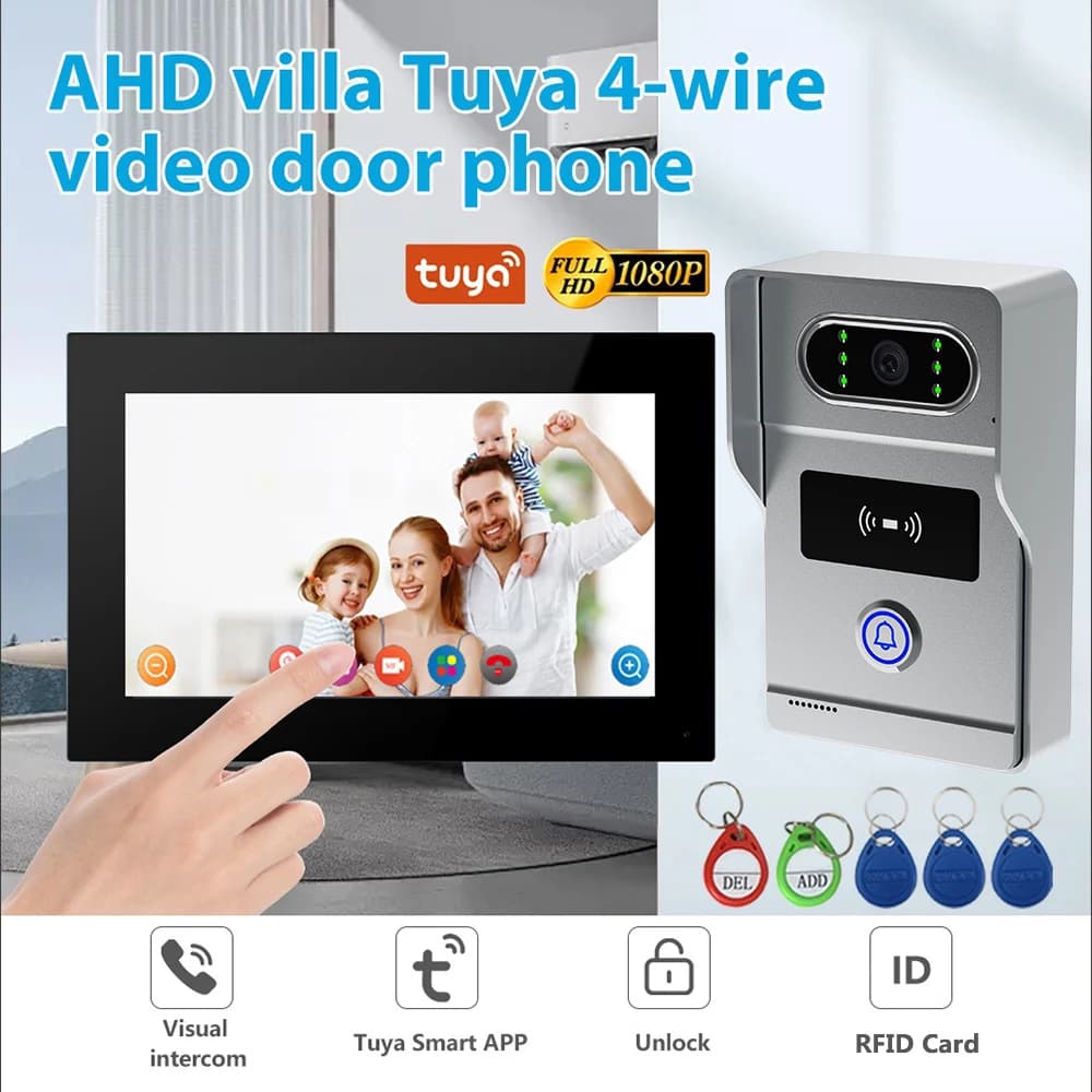 Système de sonnette vidéo Wifi 1080P HD