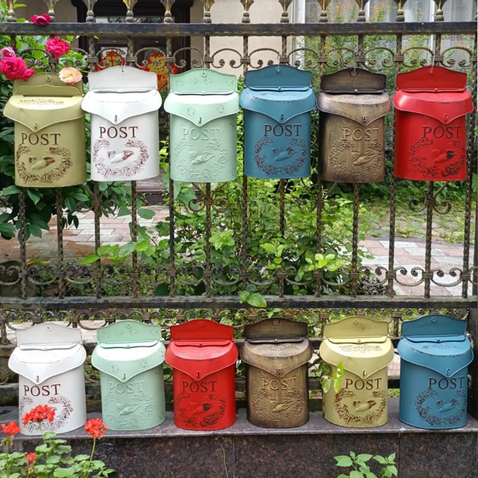 Boîte aux lettres murale à charme nostalgique