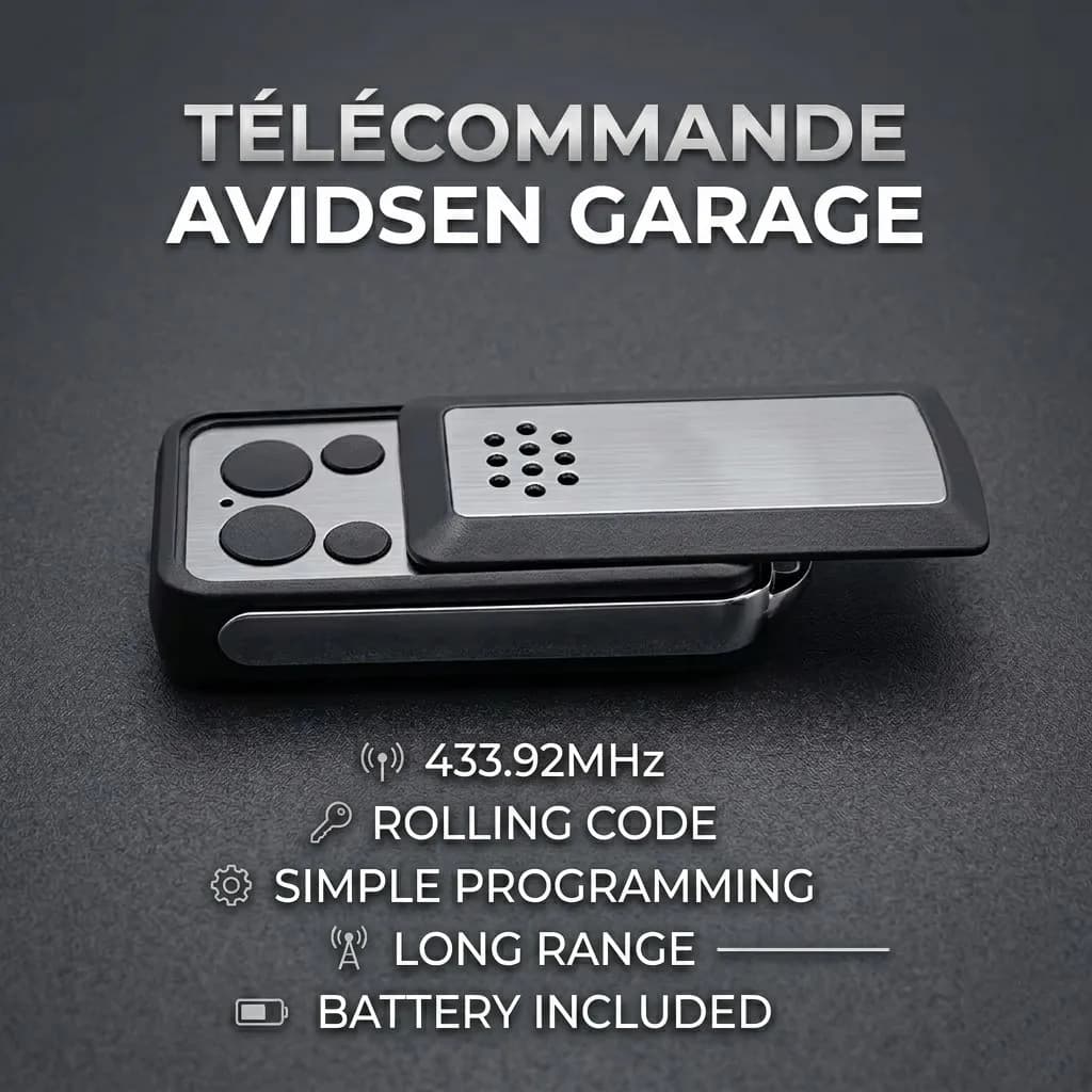 Télécommande de portail de garage AVIDSEN Portal 114253