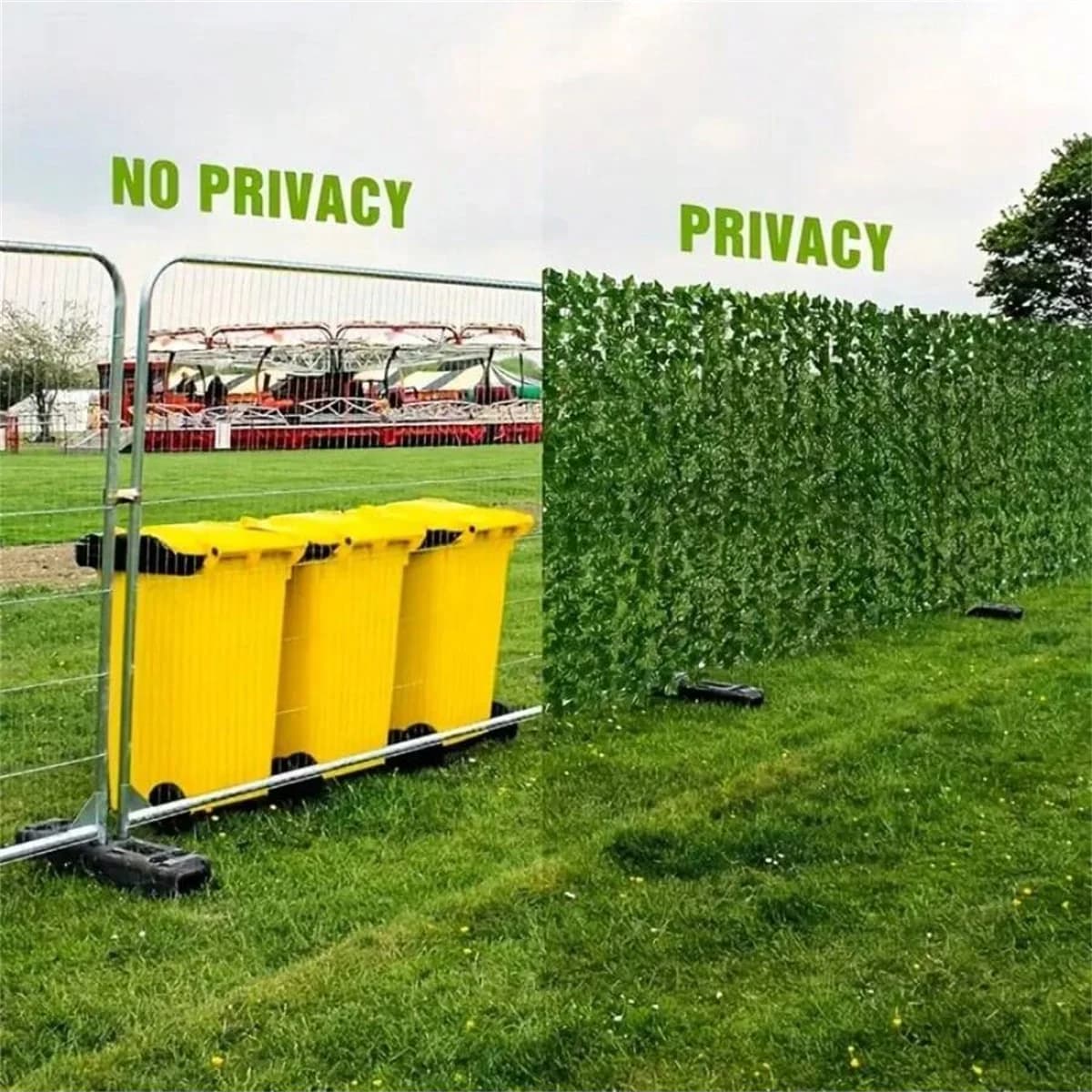 Écran mural de clôture de confidentialité de lierre artificiel