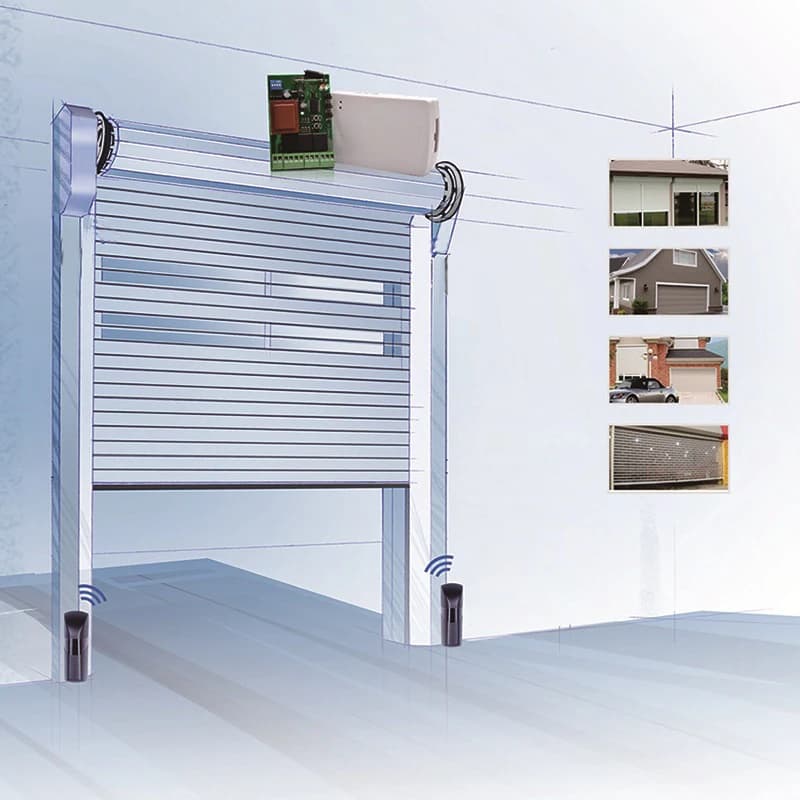 Porte coulissante de garage 12m