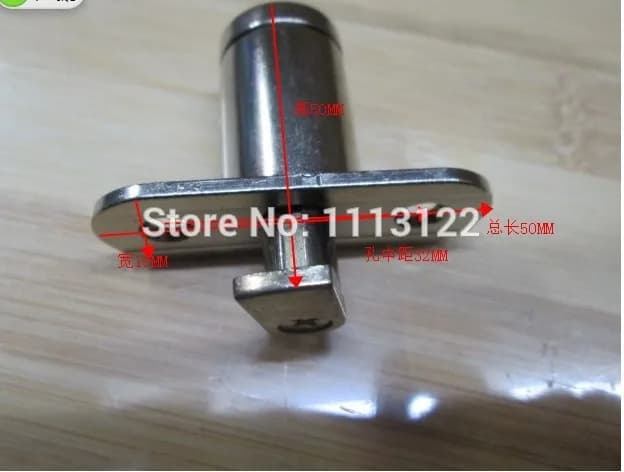 Serrure à Poussoir pour Porte Coulissante