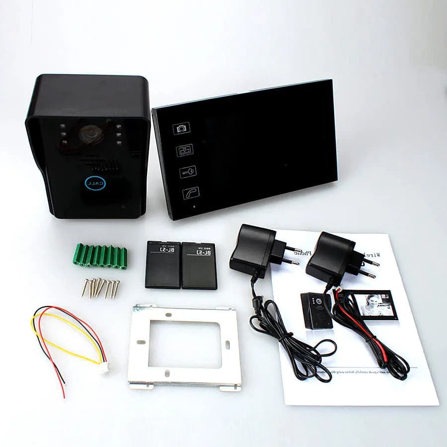 Visiophone sans fil avec écran de 7 pouces