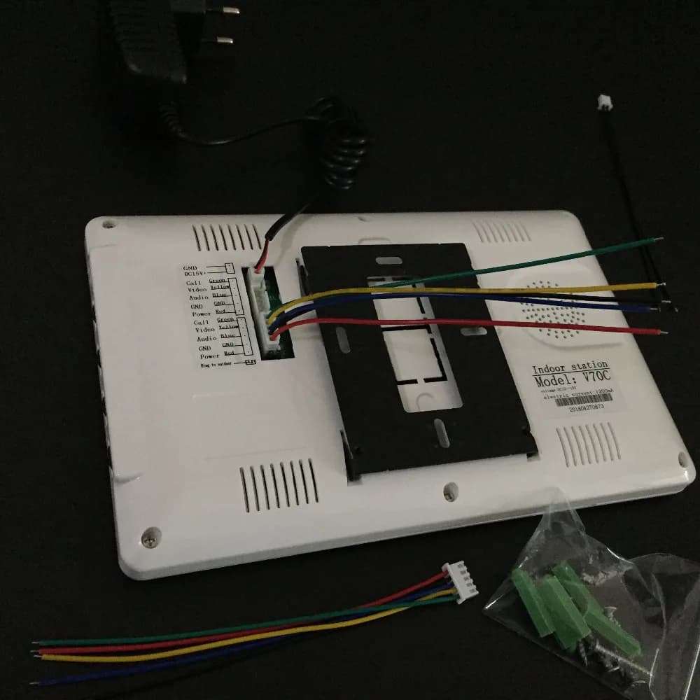 Système d'interphone vidéo filaire avec écran LCD TFT 7'' 1V2
