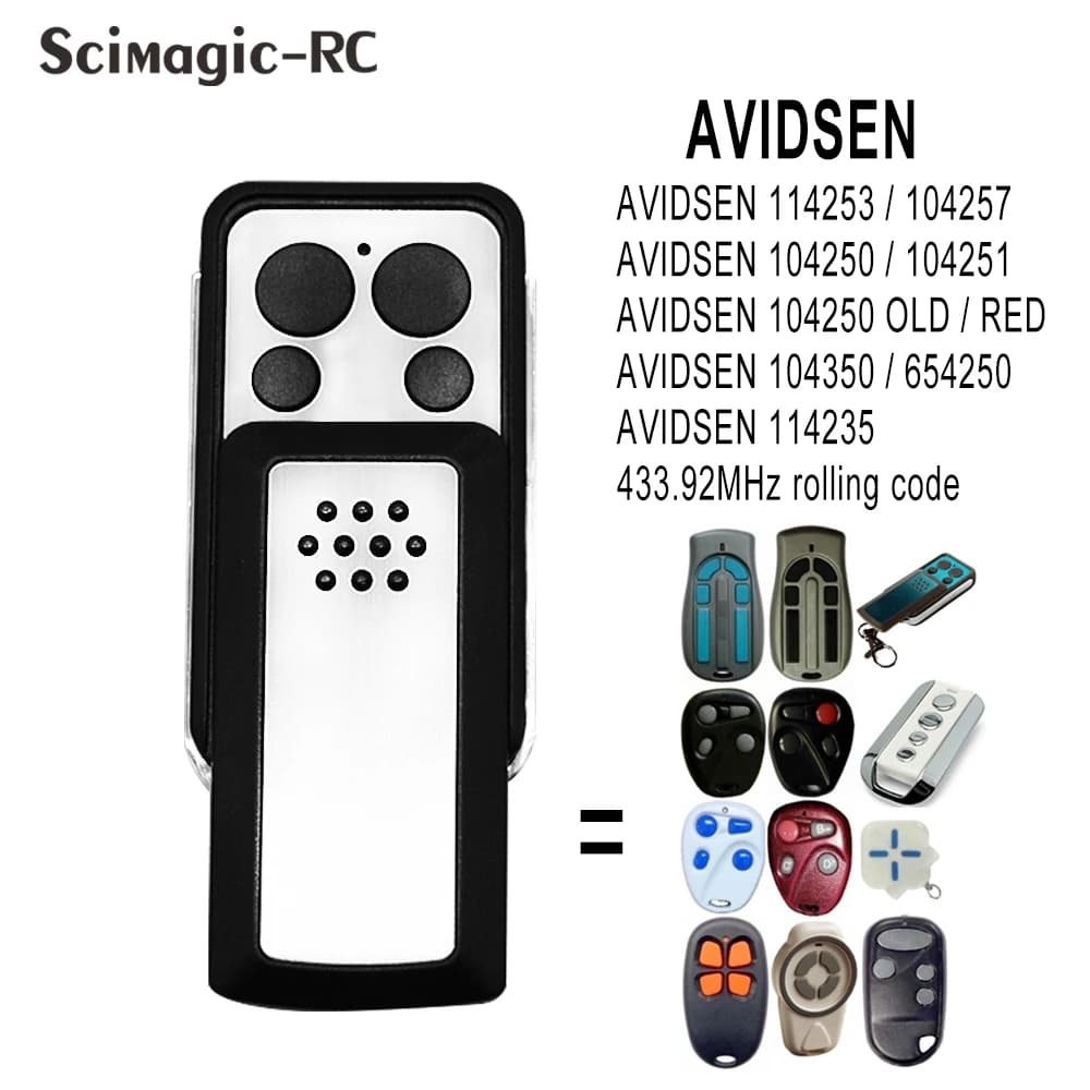 Avidsen 114253 Télécommande de porte de garage compatible