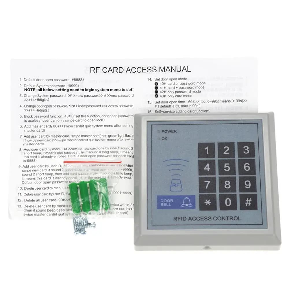 5YOA RFID système de contrôle d'accès dispositif Machine sécurité proximité serrure de porte d'entrée qualité